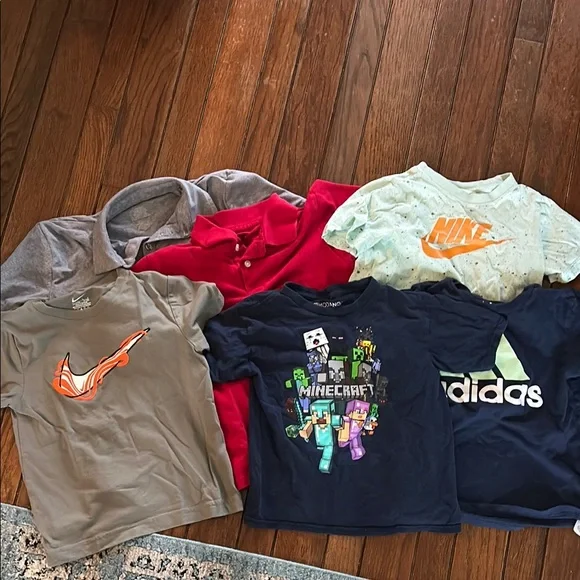 Boys size 6 shirt lot Nike Minecraft - Picture 1 of 13